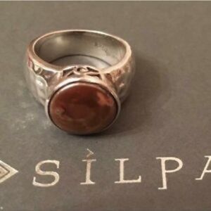 R1634 Bronze Coin Pearl Silpada Ring Size 8